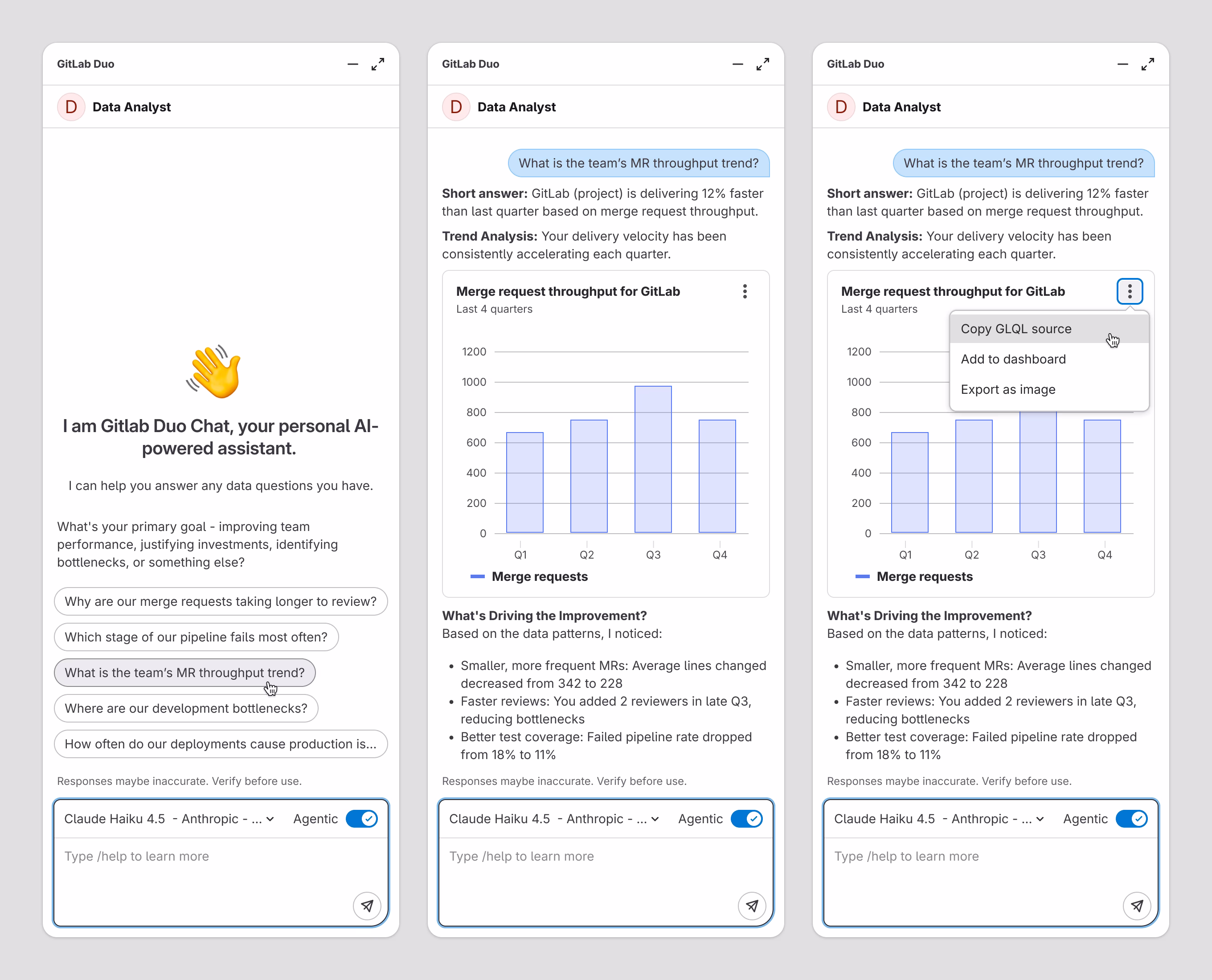 Data exploration using Duo chat
